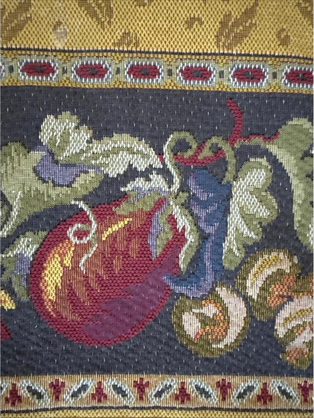 VTG Goblys Tapestry Made in France Harvest Fall Vegetables 56” Square Pumpkins - Picture 8 of 15